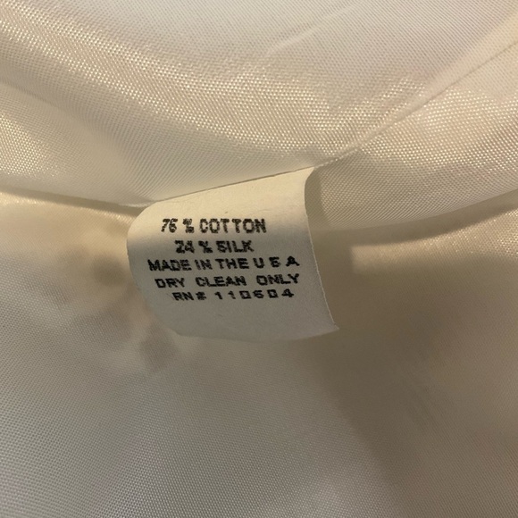 Neiman Marcus Exclusive Silk/Cotton Blend Brocade Blazer Size 8 - Picture 7 of 7